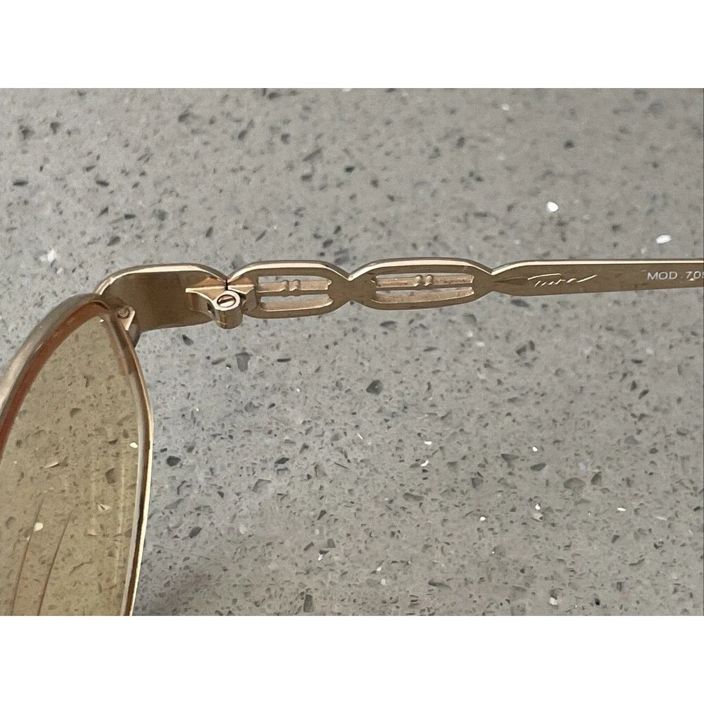 Tura Eyeglasses Frames ONLY Navy Blue Metal Full Rim 54-15-135 Mod 709 Teal